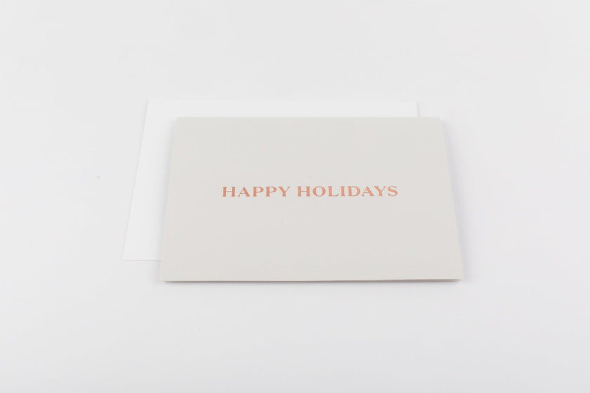 Happy Holidays (Rose Gold)