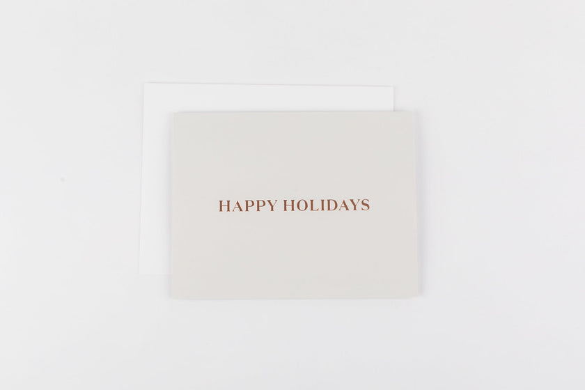 Happy Holidays (Rose Gold)