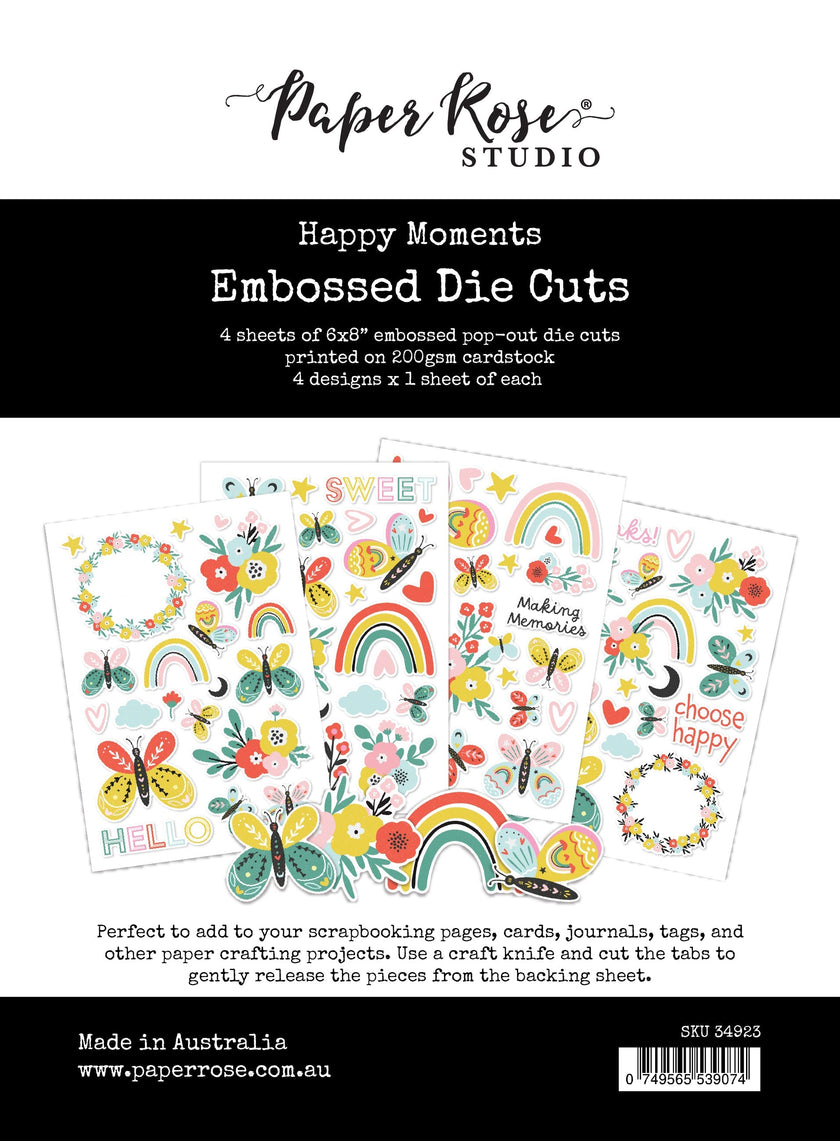 Happy Moments Embossed Die Cuts 34923