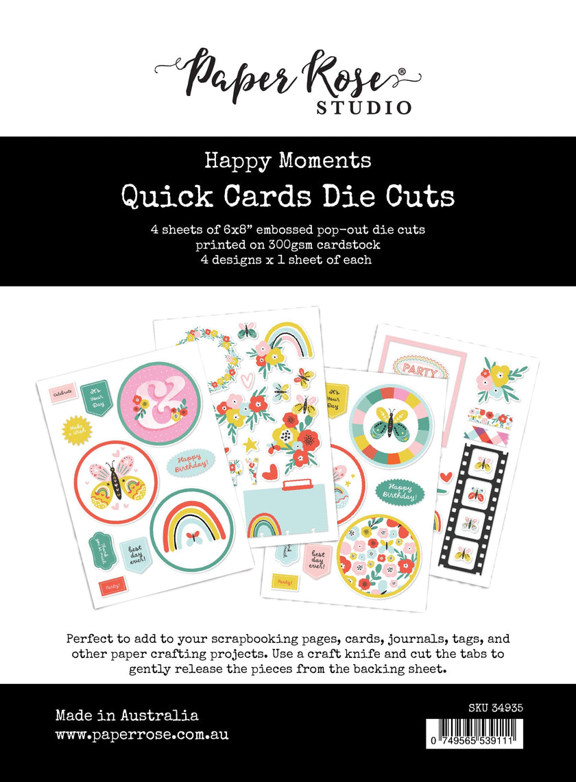 Happy Moments Quick Card Die Cuts 34935