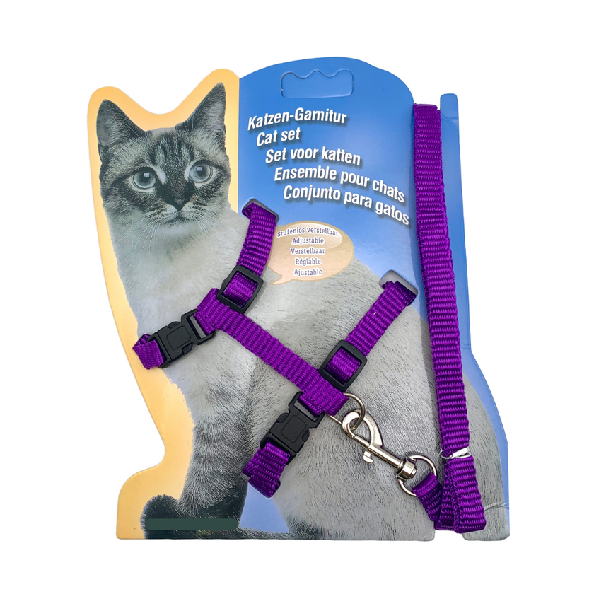 Ensemble de promenade pour chat et lapin