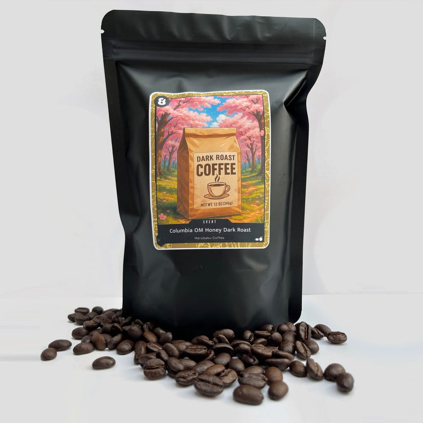Harubaku Colombian OM Honey Whole Bean Coffee – Dark Roast