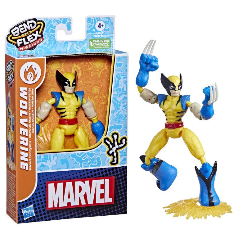 Hasbro - Avengers - Wolverine Bend and Flex - Mission de Feu