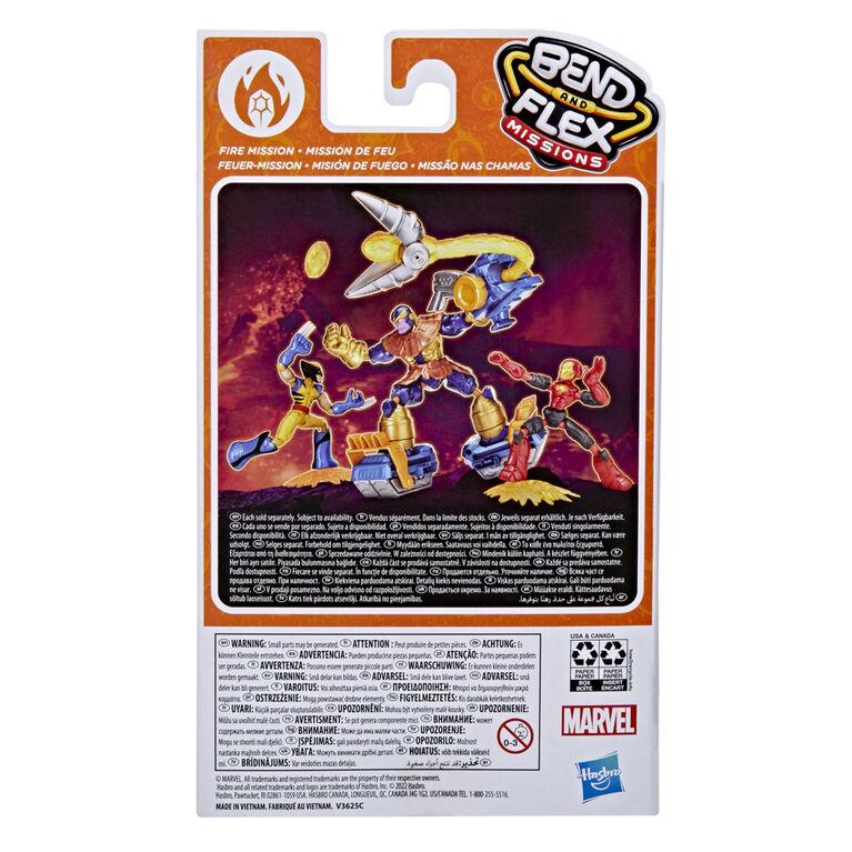 Hasbro - Avengers - Wolverine Bend and Flex - Mission de Feu
