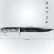 HATIF Bowie Knife 8 inch blade with Original leather Sheath