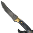 Hatif Hunter Special - Damascus Steel Skinner Knife 5 inch with Leather Sheath