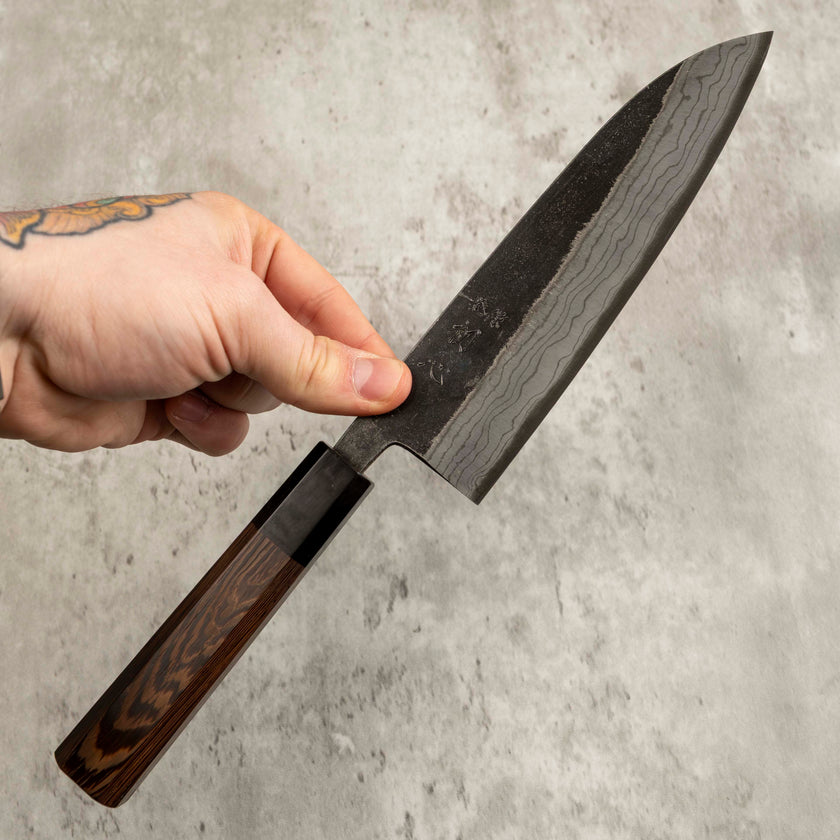 Hatsukokoro Kurouchi Santoku 180mm