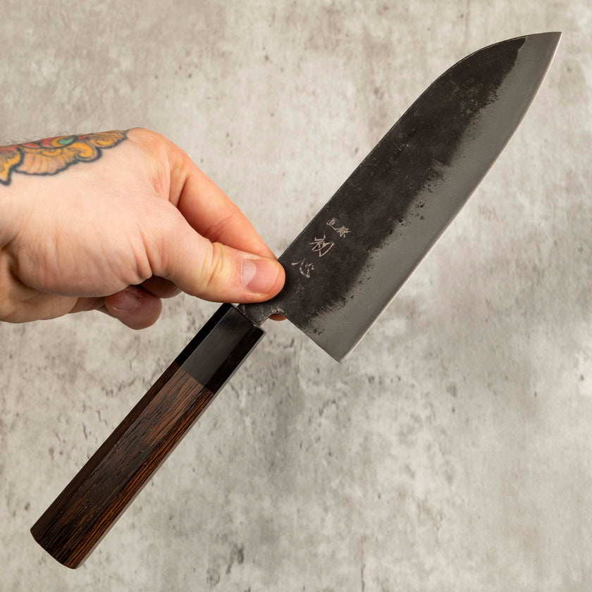 Hatsukokoro Kurogane Santoku 165 mm