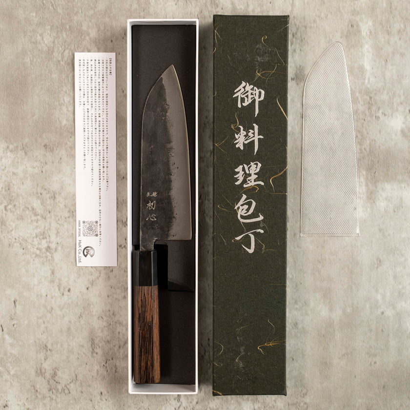 Hatsukokoro Kurogane Santoku 165 mm