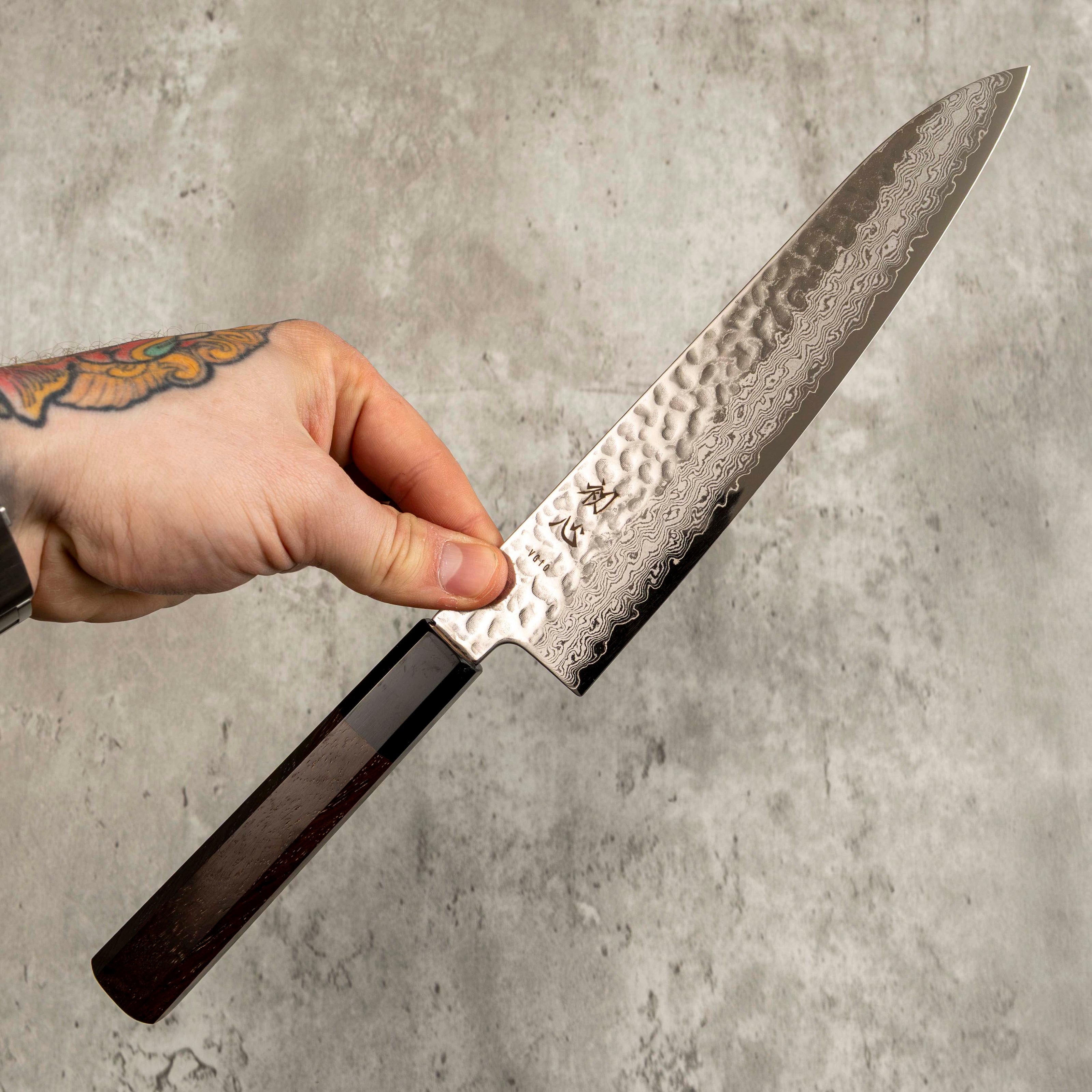 Hatsukokoro Hayabusa Damascus VG-10 Gyuto 210 mm