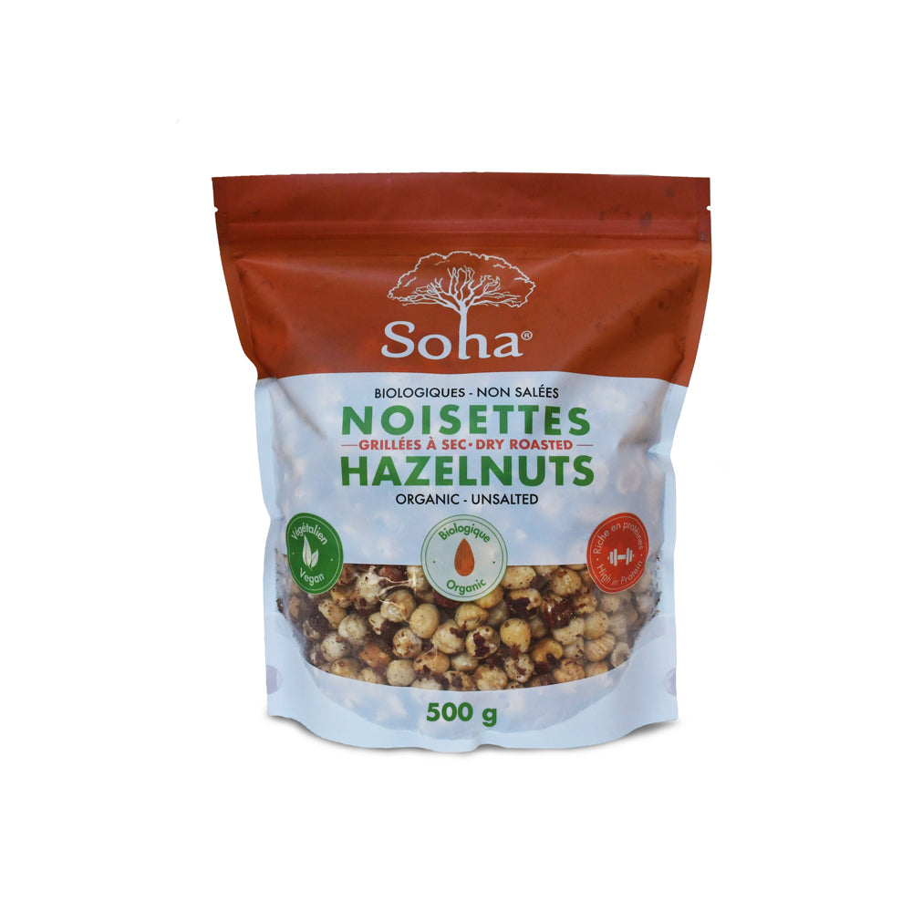 Organic Roasted Hazelnuts - Unsalted