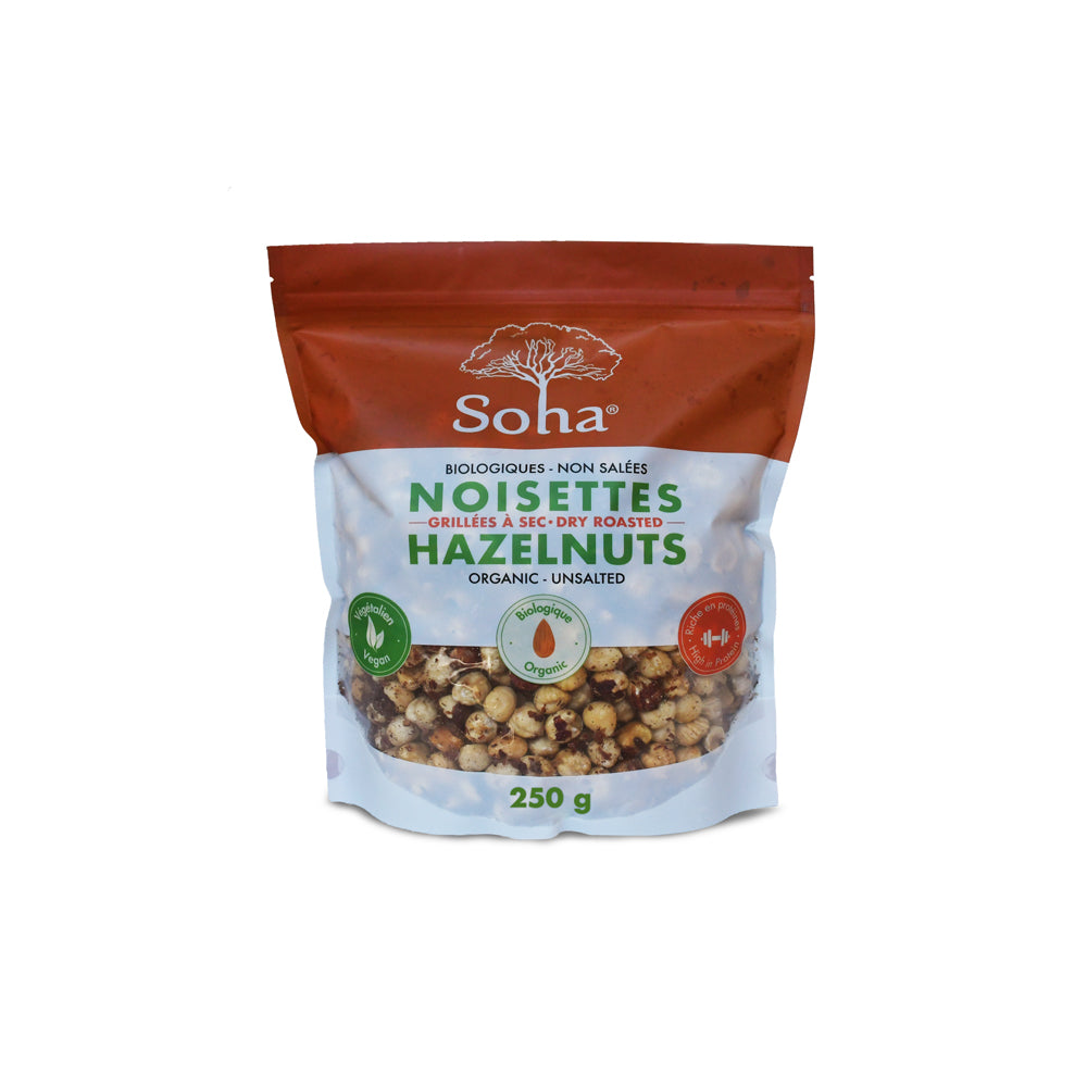 Organic Roasted Hazelnuts - Unsalted