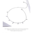 The Minimalist 925 Sterling Silver Tassel Anklet