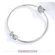 925 Sterling Silver Clear 5A Crystal Collection Family Heart X-Shape Charm Beads for Charm Bracelet & Necklace Pendant