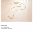 Authentic Gold Color 925 Sterling Silver Basic Cable Chain Necklace - Sca016