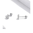 925 Sterling Silver Star And Butterfly Stud Earrings - Delicate And Fine Jewelry