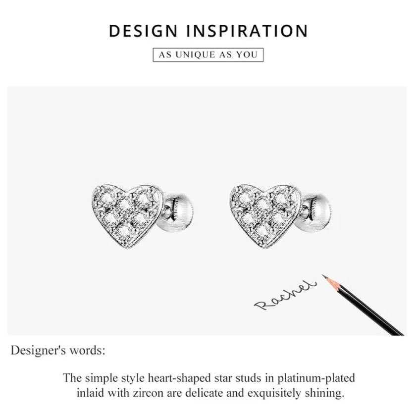 925 Sterling Silver Star And Butterfly Stud Earrings - Delicate And Fine Jewelry