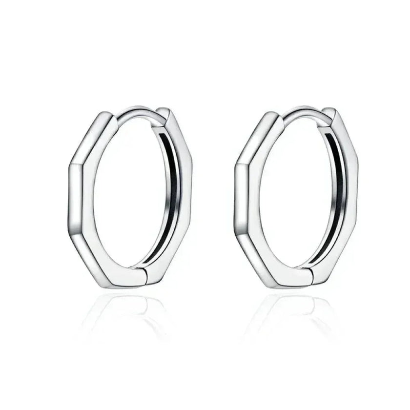 925 Sterling Silver Starlike Earrings - Minimalist Star Shape Ear Buckle for Women - Fashion jewelry SCE1136