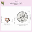 Two-Tone Heart Charm: Embrace Timeless Love