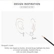 925 Sterling Silver Starlike Earrings - Minimalist Star Shape Ear Buckle for Women - Fashion jewelry SCE1136