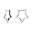 925 Sterling Silver Starlike Earrings - Minimalist Star Shape Ear Buckle for Women - Fashion jewelry SCE1136