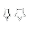925 Sterling Silver Starlike Earrings - Minimalist Star Shape Ear Buckle for Women - Fashion jewelry SCE1136