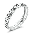 925 Sterling Silver Vintage Embossed Floral Ring