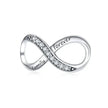 925 Sterling Silver Clear 5A Crystal Collection Family Heart X-Shape Charm Beads for Charm Bracelet & Necklace Pendant