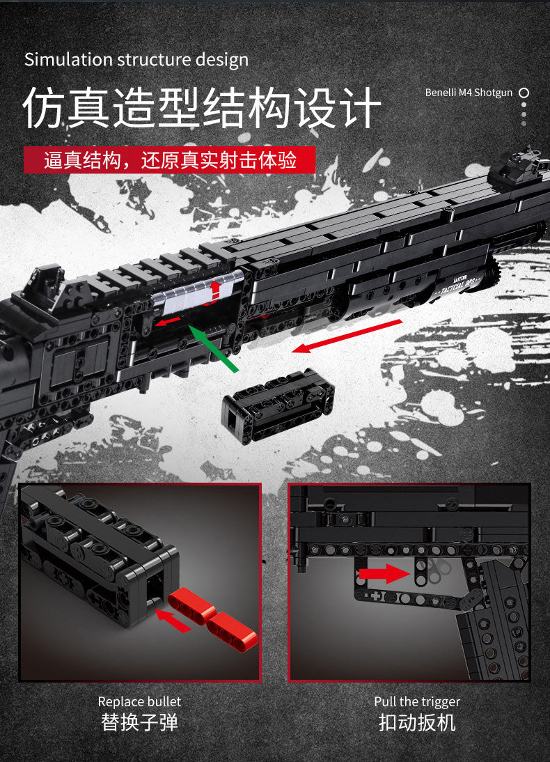 Mould King 14003 - Fusil de chasse Benelli M4