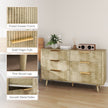Dakota Dresser with 6 Fluted Drawers-Oak