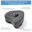 Heart Shaped Memory Foam Relaxing Leg Pillow