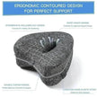 Heart Shaped Memory Foam Relaxing Leg Pillow