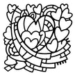 Woodware Heart Window 6 in x 6 in Stencil