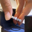 Heart-shaped Diamond Row Diamond Ring Fashion Love