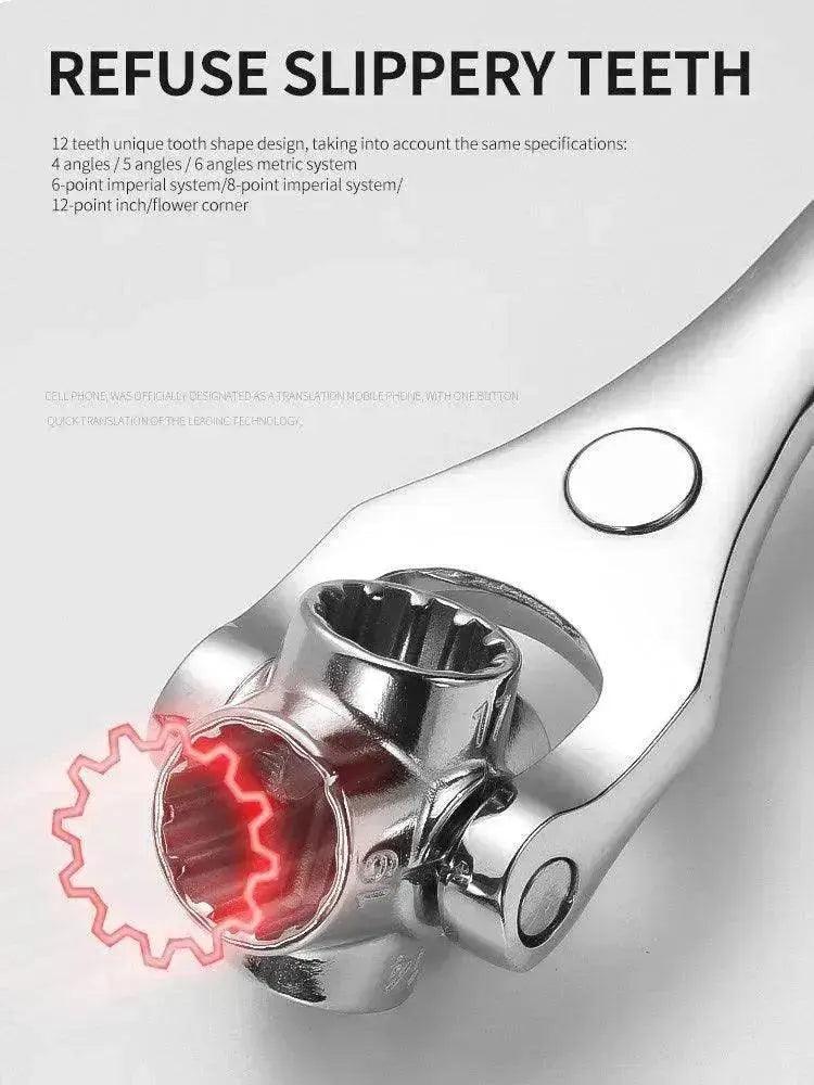 Heavy Duty  8-in-1 Multifunctional Chromium Vanadium Steel Socket Wrench Set