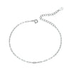 925 Sterling Silver Gold Cable Chain Bracelet