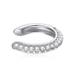 925 Sterling Silver Ear Cuff - Elegant Gold Color Clip Earrings For Women
