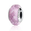 925 Sterling Silver Pink Flower Murano Glass Beads - Diy Bracelet Charms For A Festive Touch (Scz001)