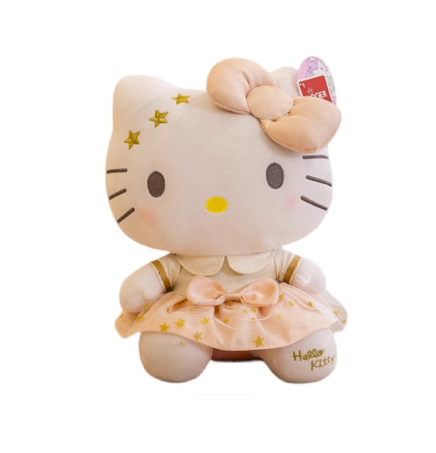 Hello Kitty White & Gold Plush Toy (25CM)