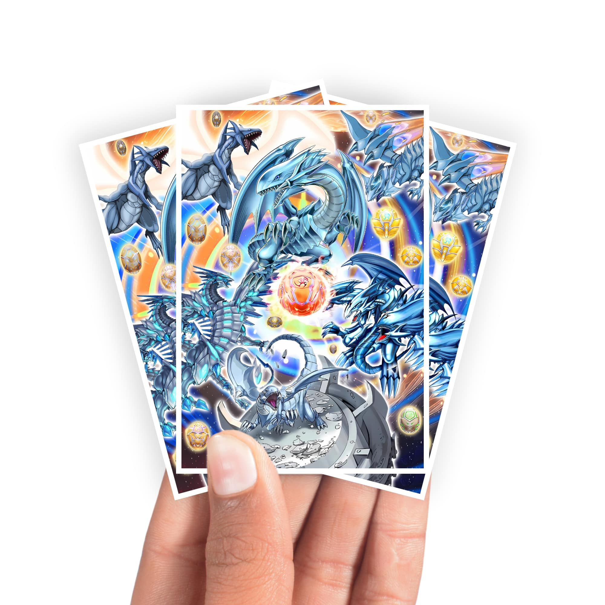 Manches de protection pour cartes Heratic Seals Blue Eyes White Dragon