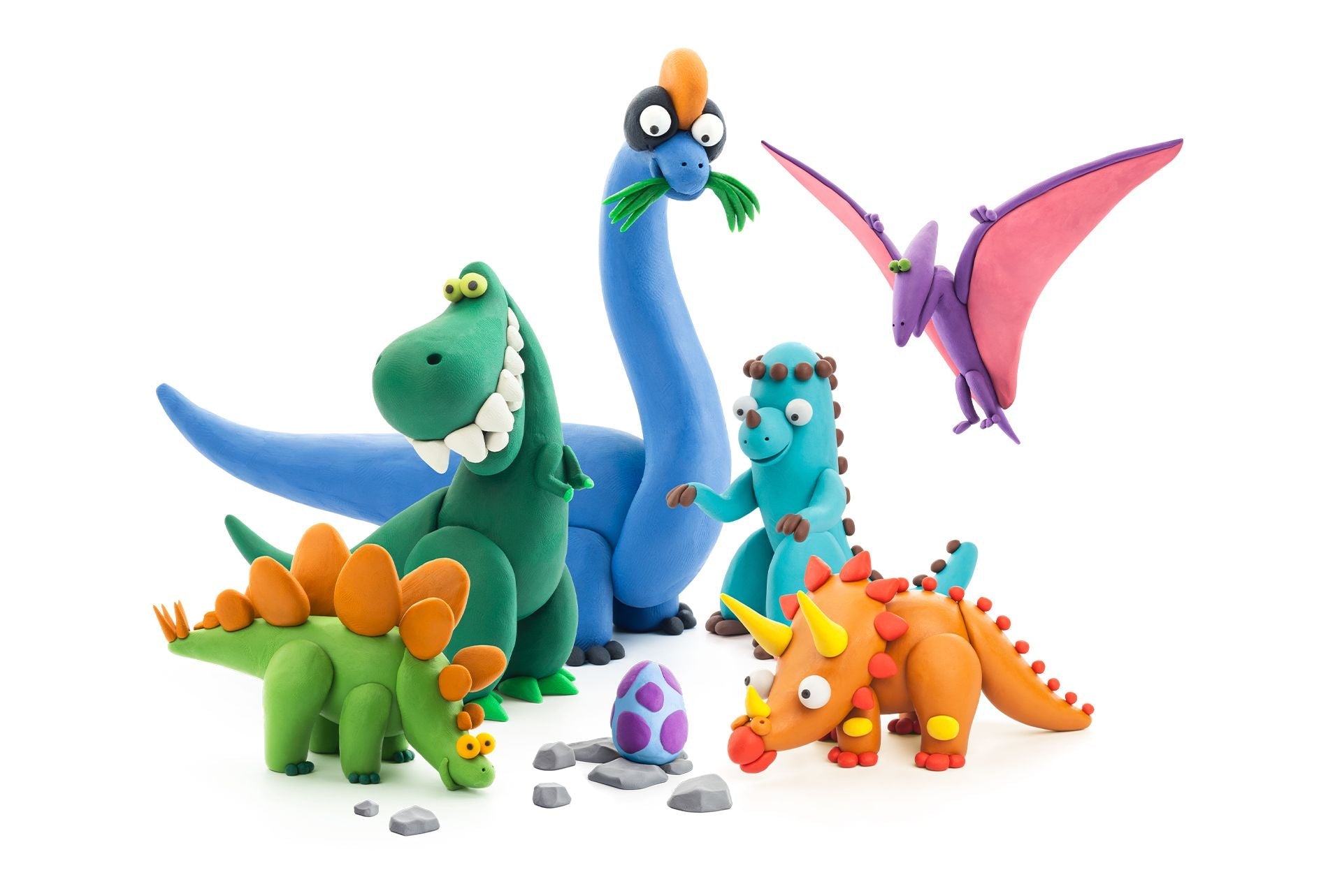 Hey Clay - ENSEMBLE DE PÂTE À MODELER - DINOSAURES