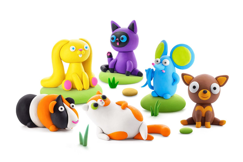 Hey Clay - CLAY SET - FLUFFY PETS