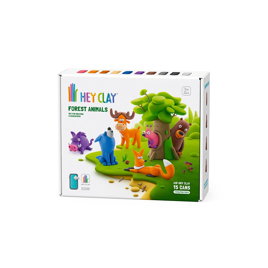 Hey Clay - CLAY SET - FOREST ANIMALS