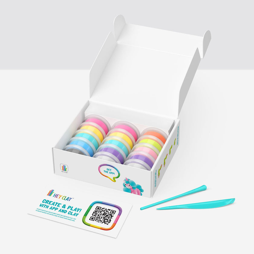 Hey Clay - CLAY SET - RAINBOW UNICORNS