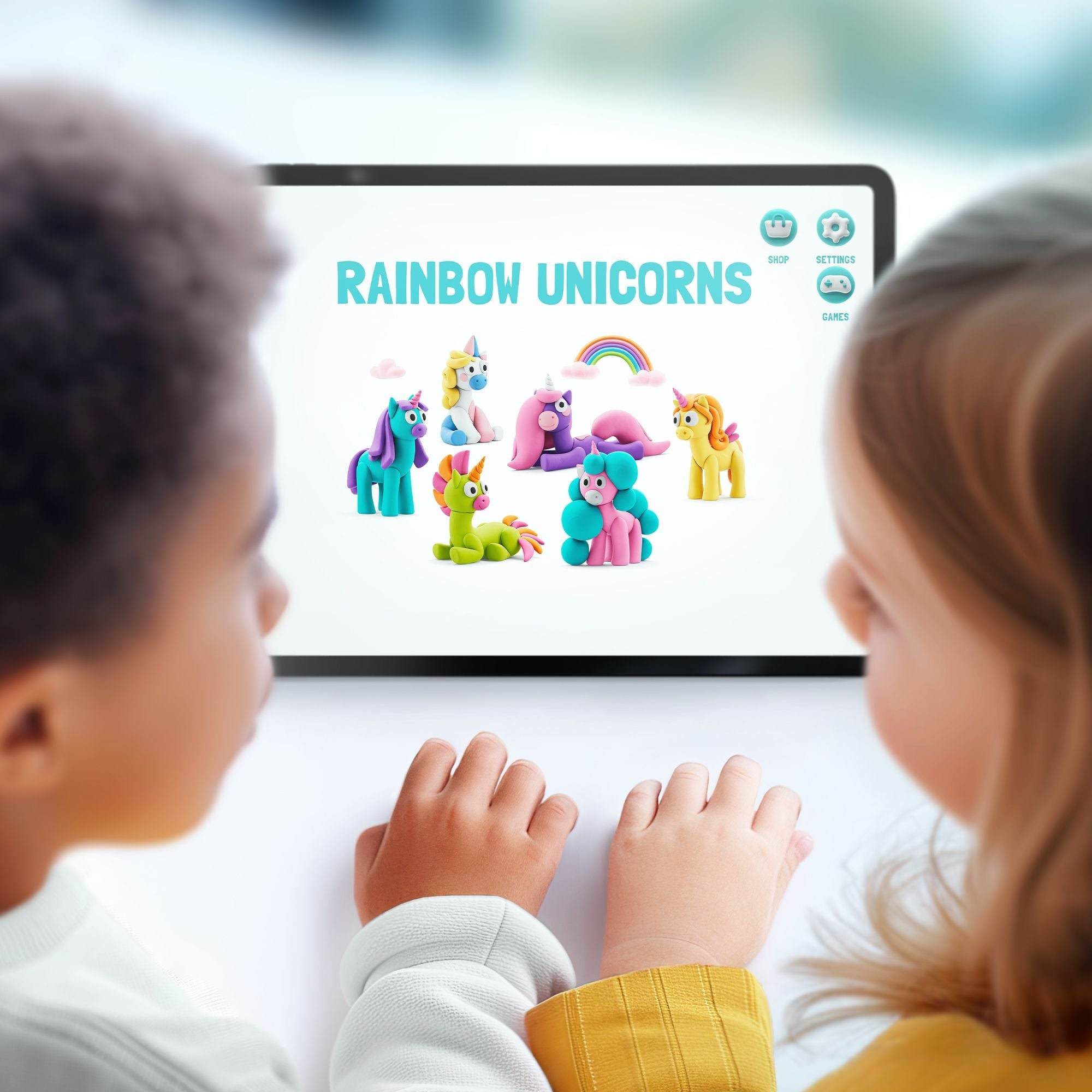 Hey Clay - CLAY SET - RAINBOW UNICORNS