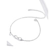 The Endless Summer 925 Sterling Silver Infinity Anklet