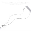 Genuine 925 Sterling Silver The Shape Of Love Chain Necklace For Women - Fine Jewelry 18.11'' Collar