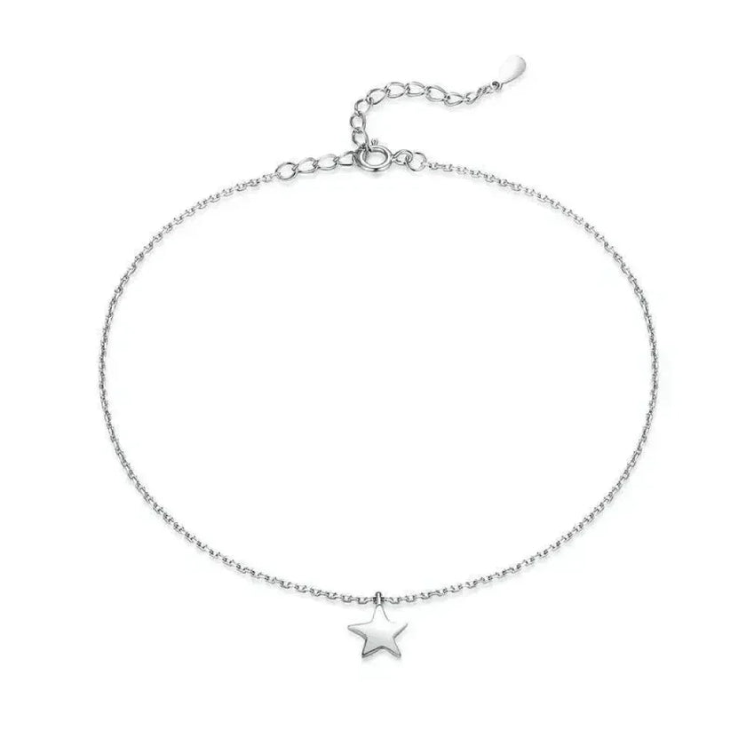 The Essential 925 Sterling Silver Charm Anklet