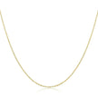 Authentic Gold Color 925 Sterling Silver Basic Cable Chain Necklace - Sca016