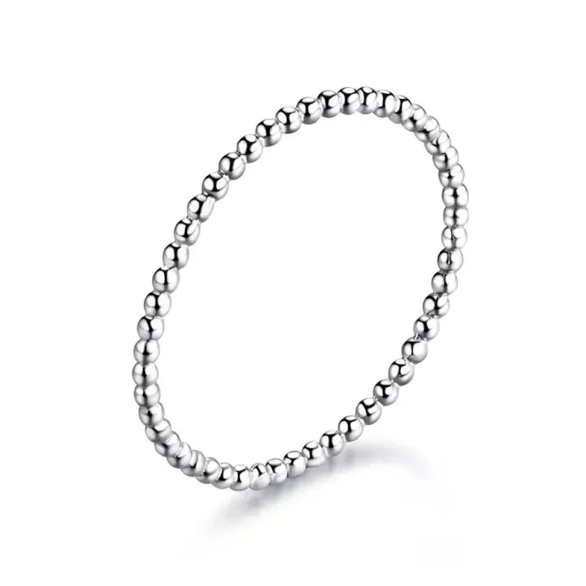 925 Sterling Silver Braided Texture Twisted Eternity Band Stackable Rings - Fine Jewelry